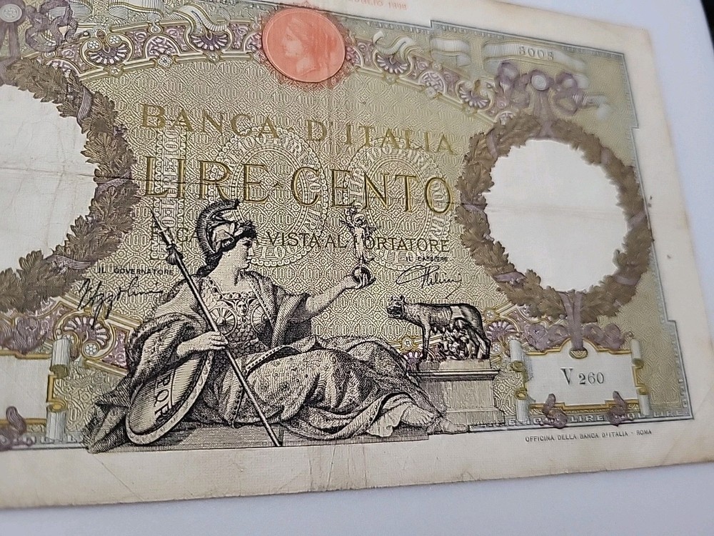 Banca D'Italia Lire Cento