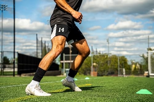 leg sleeve over 20 color variations compatible with grip socks Medium Black