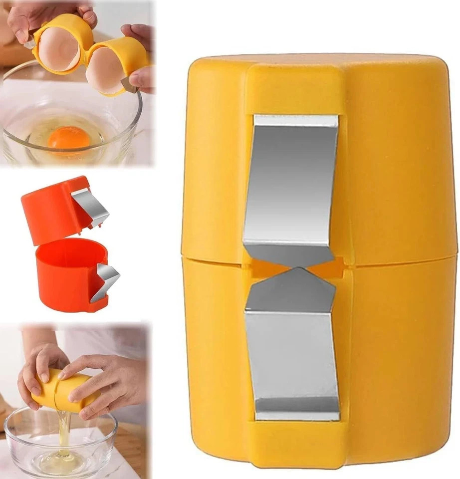 3PCS Egg Shell Opener Egg Cracker Separator Handheld Easy Breaker Kitchen Gadget