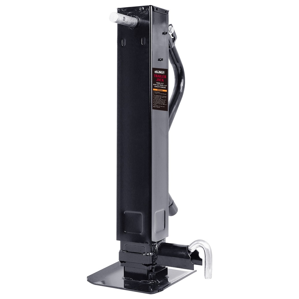 26" Lift 12000 lb Heavy-Duty Trailer Jack Weld-on Drop Leg Square Sidewind Stand