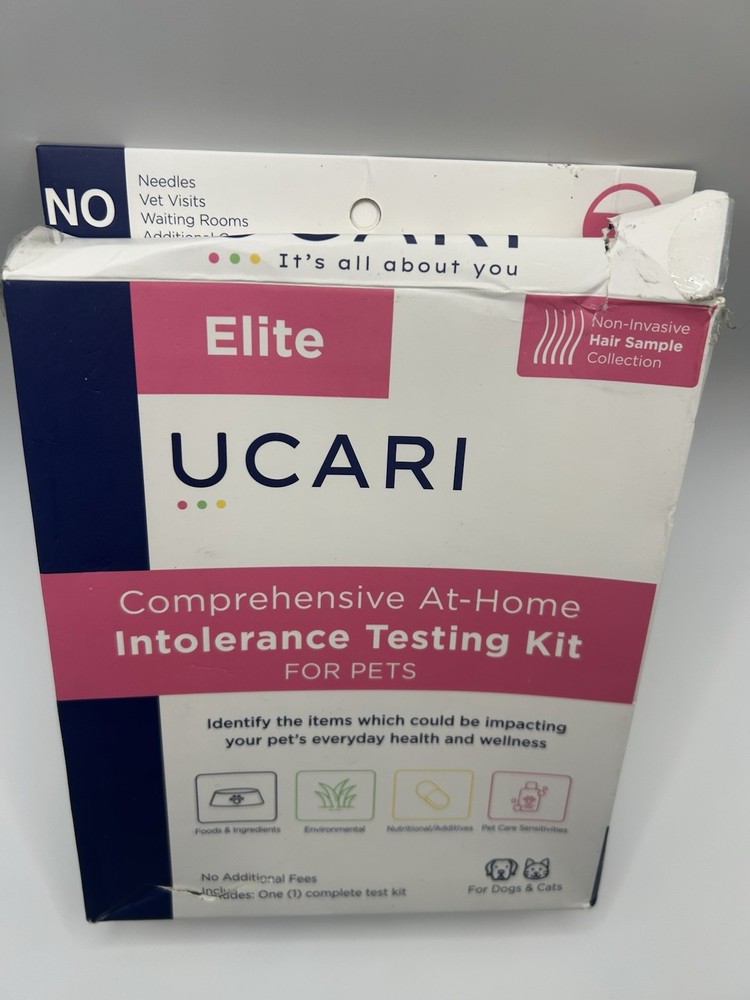 Ucari Elite Comprehensive At Home Intolerance Testing Kit For Pets Unused