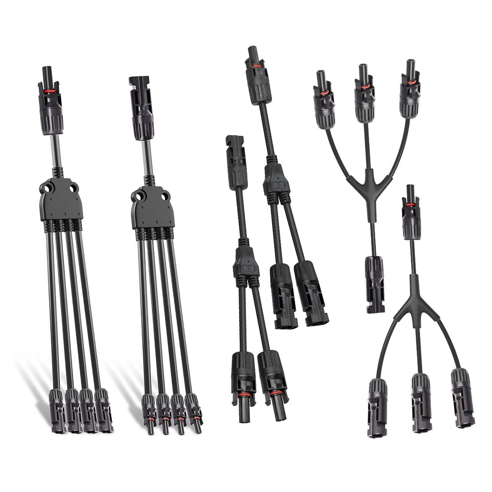 Solar Panel Y Branch Cable Connection Adapter Connector Extension Waterproof US