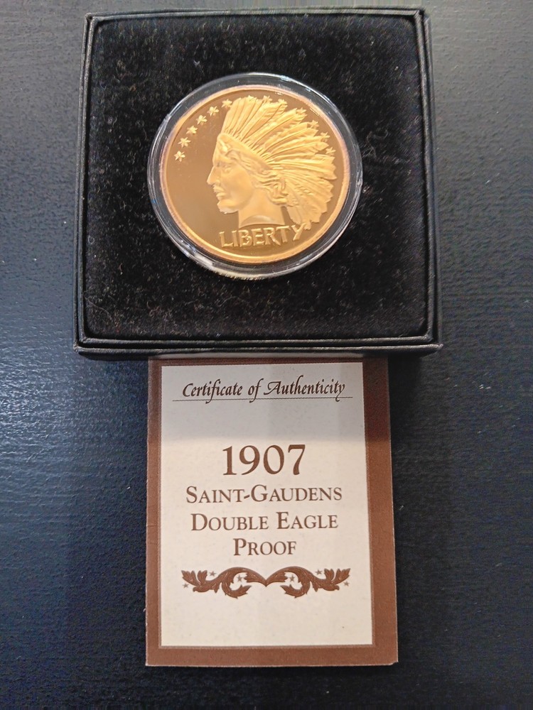 1907 Gold Double Eagle 'COPY' 24K Clad