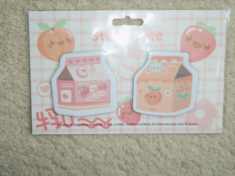 NEW, SET OF 2 STICKY NOTE NOVELTY SETS