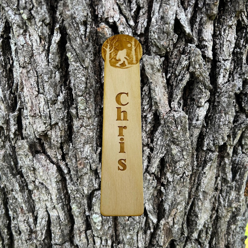 Bookmark - Personalized Winter Sasquatch - Bookmark