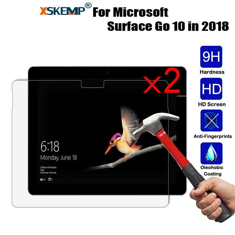 2Pcs 9H TEMPERED GLASS Screen Protector Microsoft Surface Go 2018 Anti Scratch