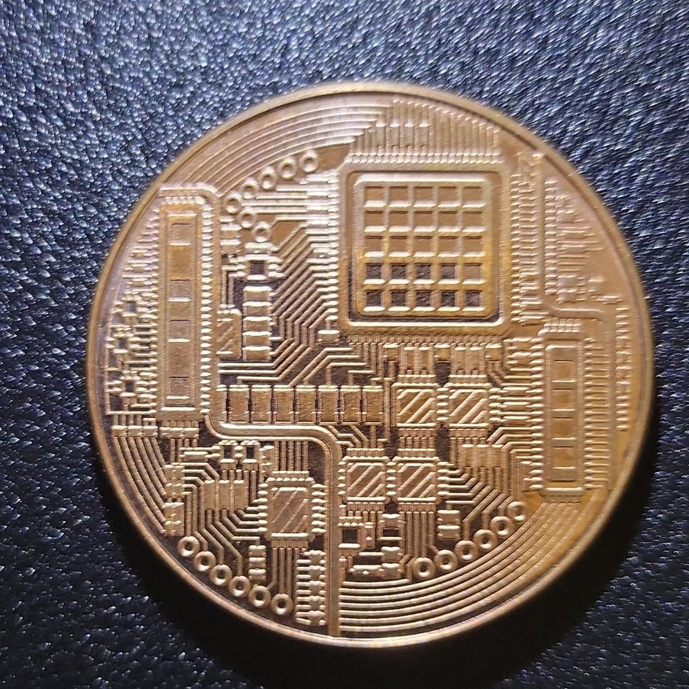 Copper Round 1 oz Bitcoin Coin