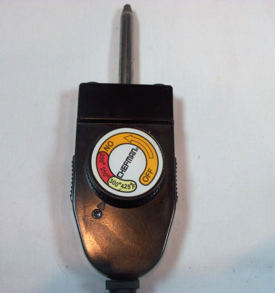 CHEFMAN TP-01 Electric Temperature Heat Control Controller Probe - Black