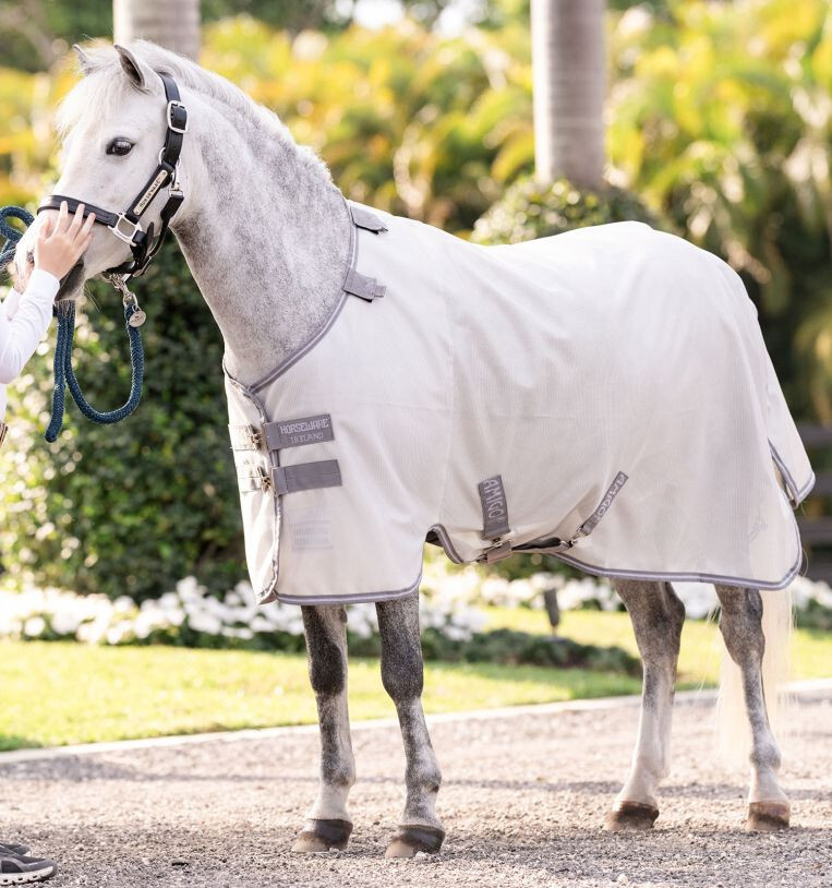 Amigo Bug Rug Pony - Silver/Titanium
