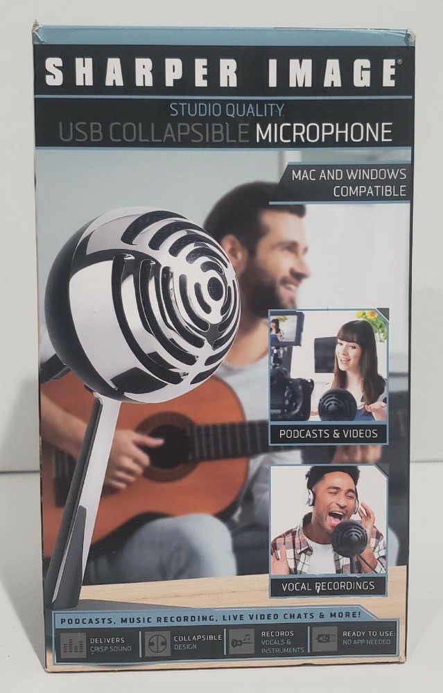 Sharper Image Studio Quality USB  Microphone