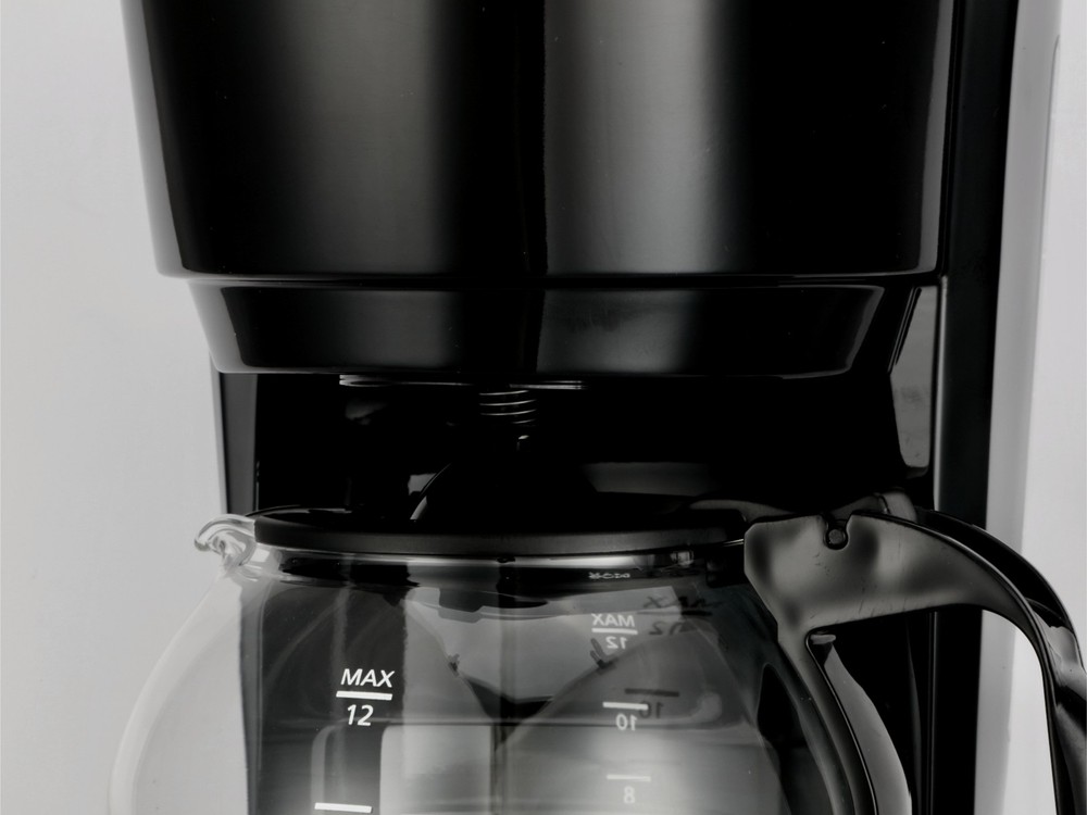Black 12-Cup Drip Coffee Maker