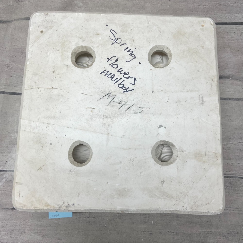 Macks Mold Ceramic Casting Mold Spring Flowers & Mail Box