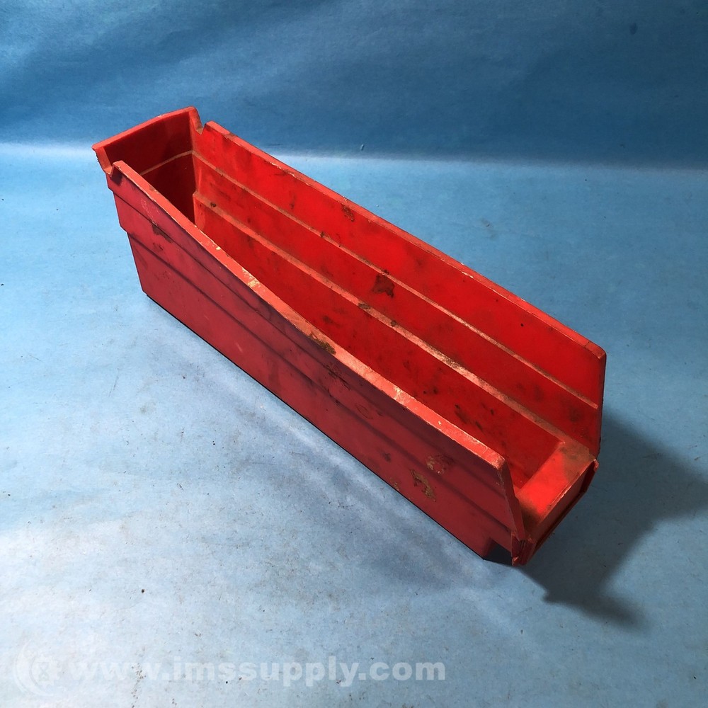 Akro Mils 30-110 Plastic Nesting Shelf Bin Box, Red 9438