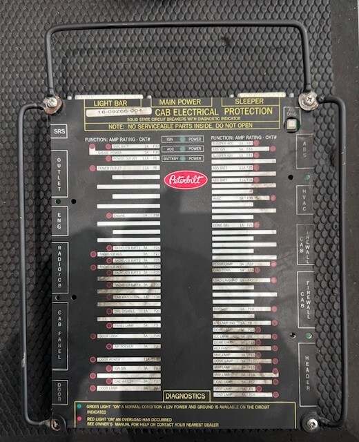 Peterbilt 387 Cab Control Module Electrical Protection 16-09266-004