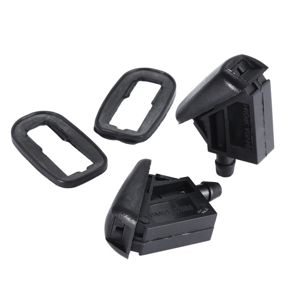 2Pcs Front Windshield Wiper Washer Jet Nozzle For Ford Focus MK 2 2004-2011
