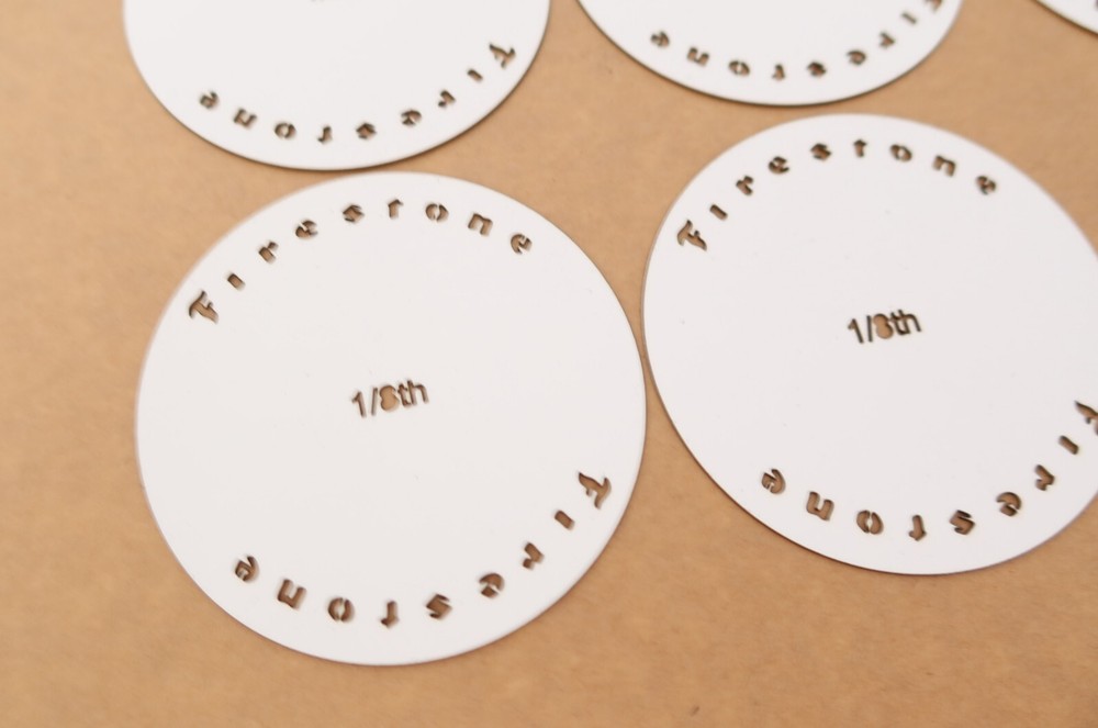 1/8th Firestone Tyre Stencils Templates