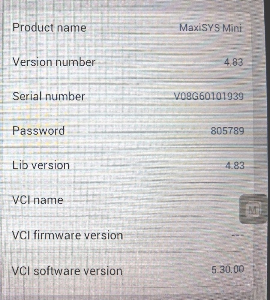 Autel MaxiSys Mini MS905 w/ Case Software Vers. 4.83