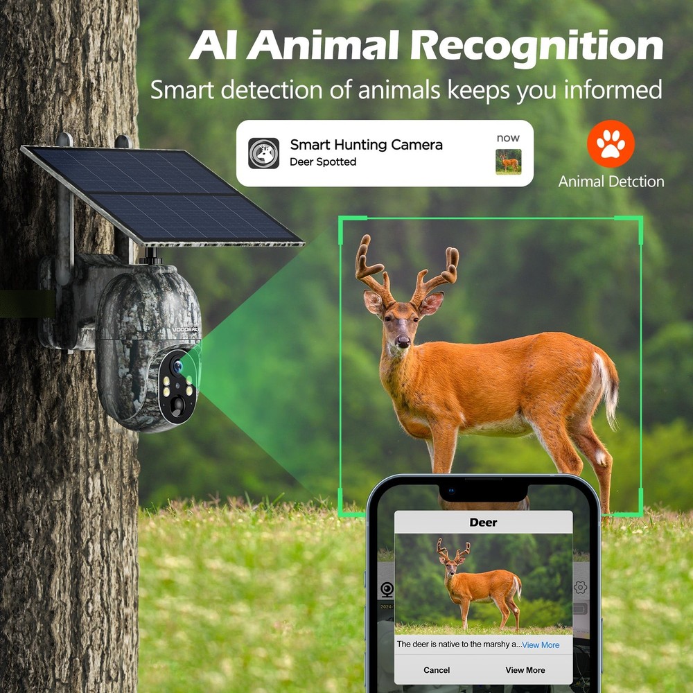 Cellular Trail Camera 3rd-Live View Remote Access Solar Power Game/Deer Camera