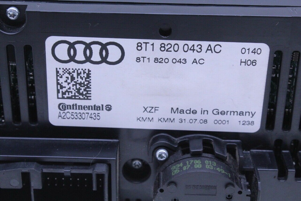 2009-2010 Audi A4 A5 S4 S5 Climate Temperature Control Panel OEM
