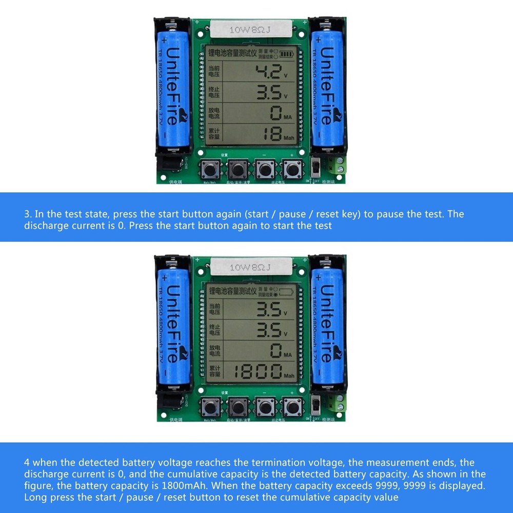 18650 Capacity Tester Module High Precision LCD Digital Display True Capacity