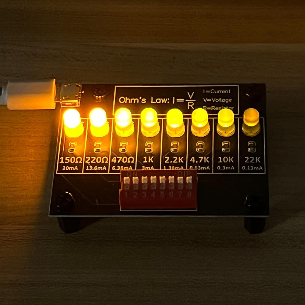 Soldering Practice Kit DIY Electronic Circuit Project – Resistor Learning Board