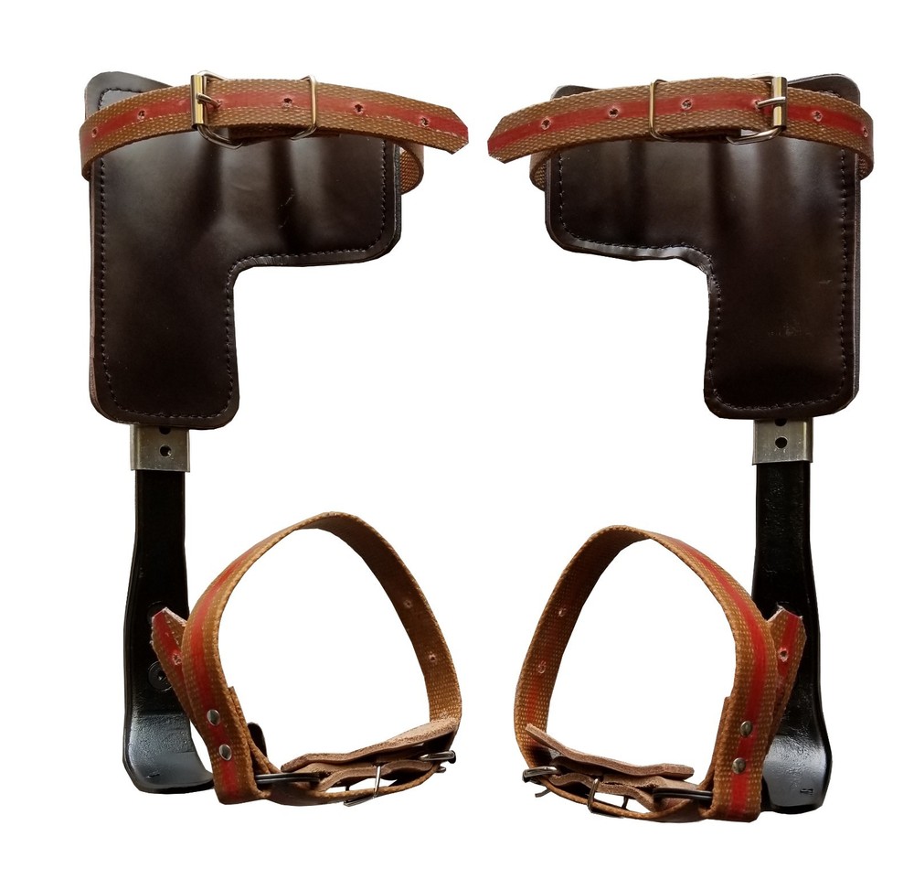 Tree Climbing Spike Set Pole Climbing Spurs Climber Adjustable With Harness Kit