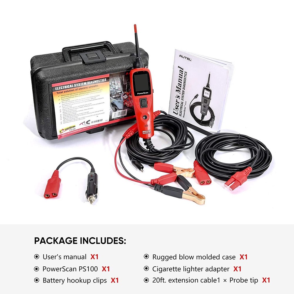 Autel PowerScan PS100 Electrical System 12V - 24V Auto Circuit Tester Scanner