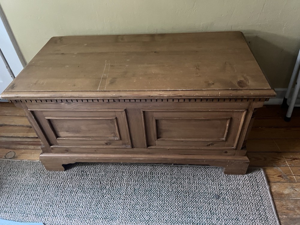 Pine Rustic Large Wooden Storage Trunk