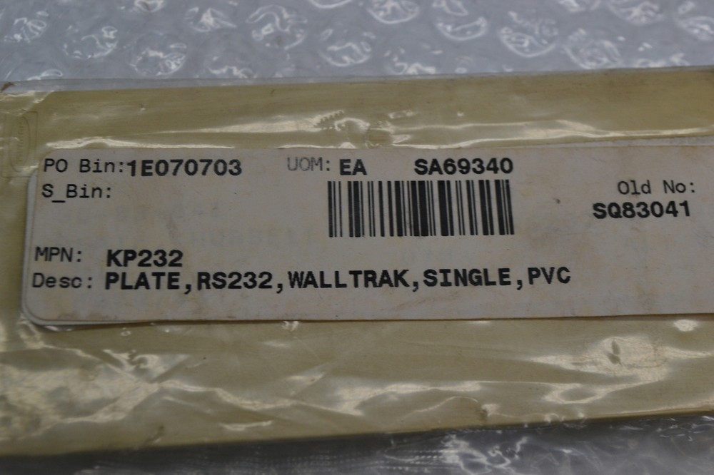 HUBBELL KP232 SA69340 WALLTRAK PLATE NSNP
