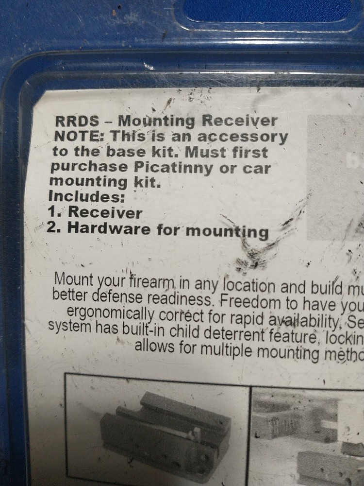 RAPID READY DOCK & LOCK SYSTEM FOR GUNS MOUNTING RECEIVER TRINITY HANDGUN NOS