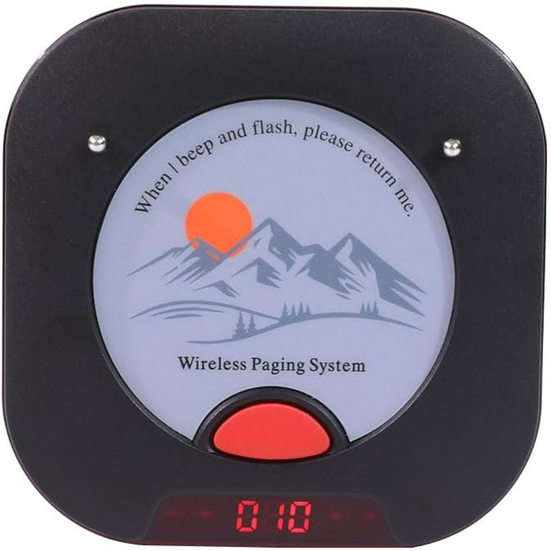 AGJ Restaurant Pager System Touch Keyboard Wireless Calling System 20 Pagers Bee