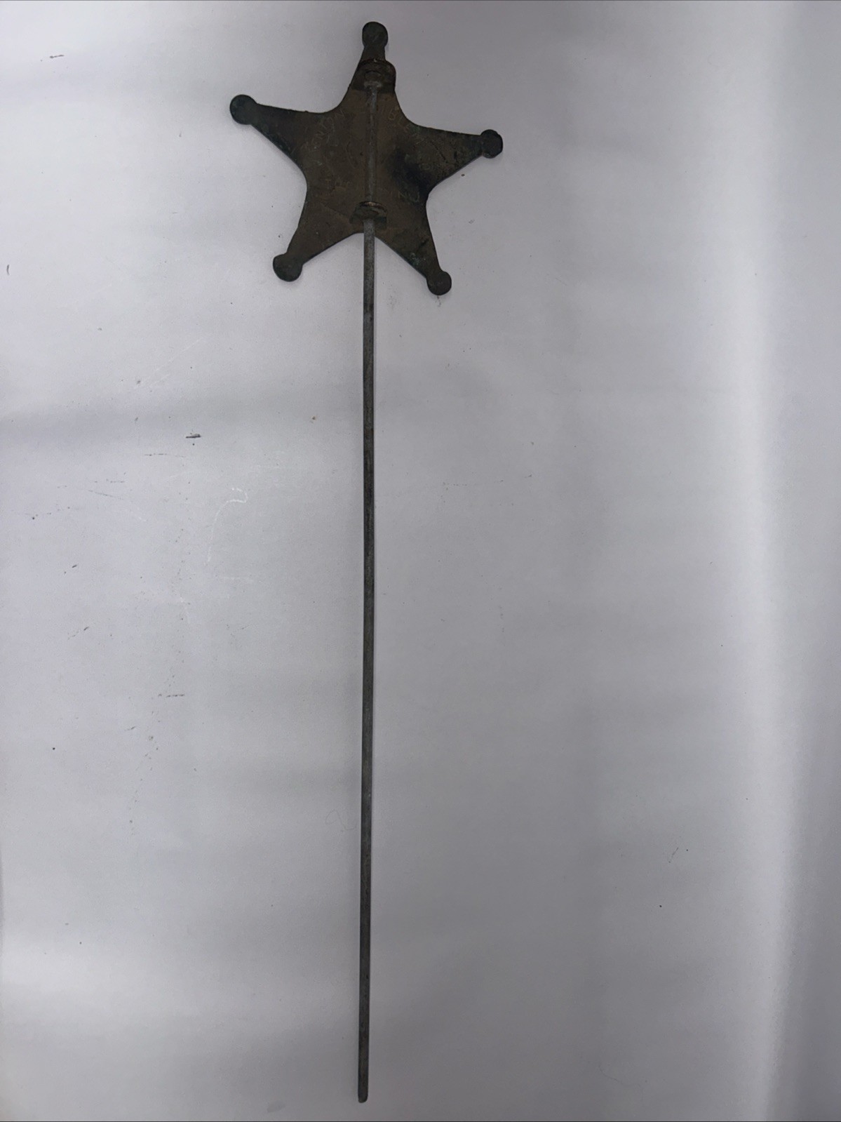 Vintage World War Veteran United States Army Cemetery Grave Marker Sign