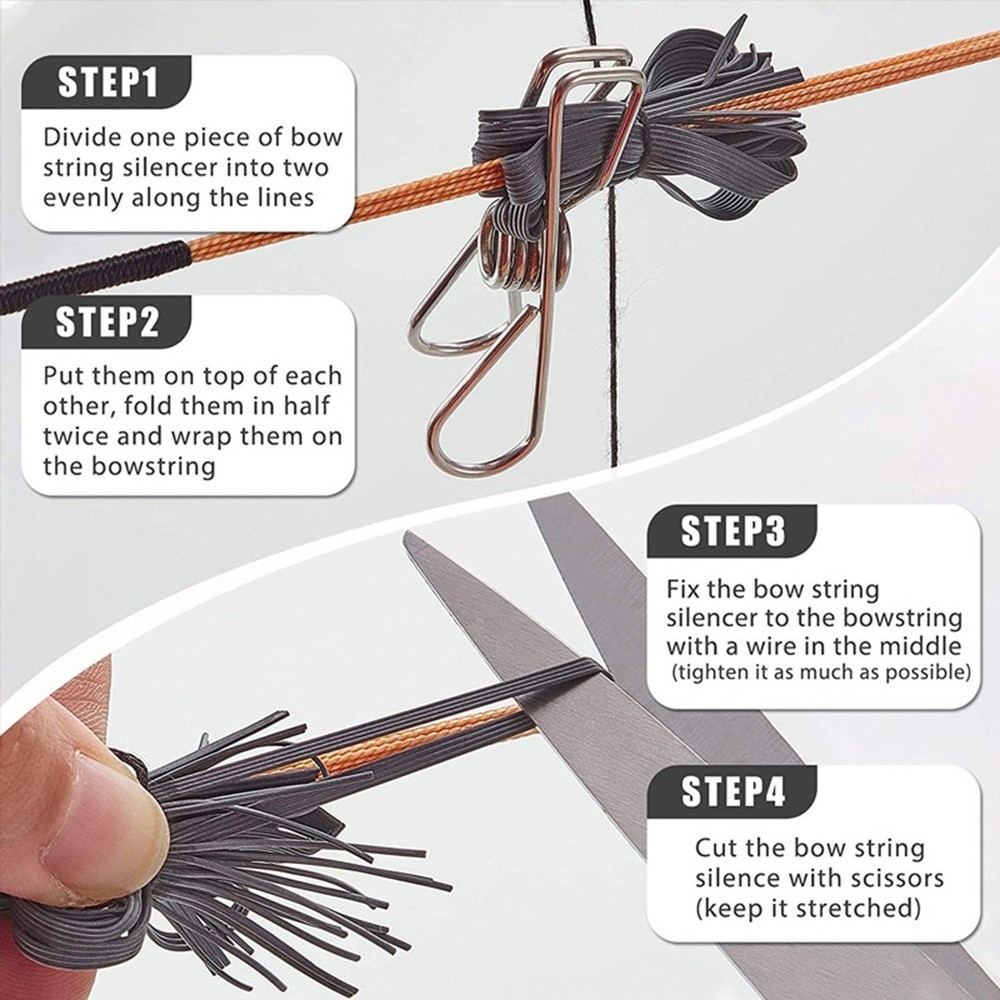 Shock Absorb Bow String Stabilizer Noise Reduction Long lasting Performance