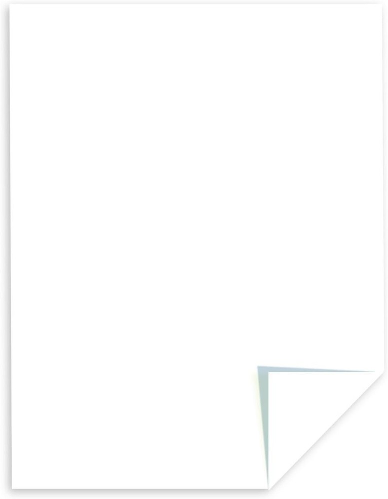 65 lb Bright White Cardstock, 75 Sheets - Perfect for All Printing Techniques