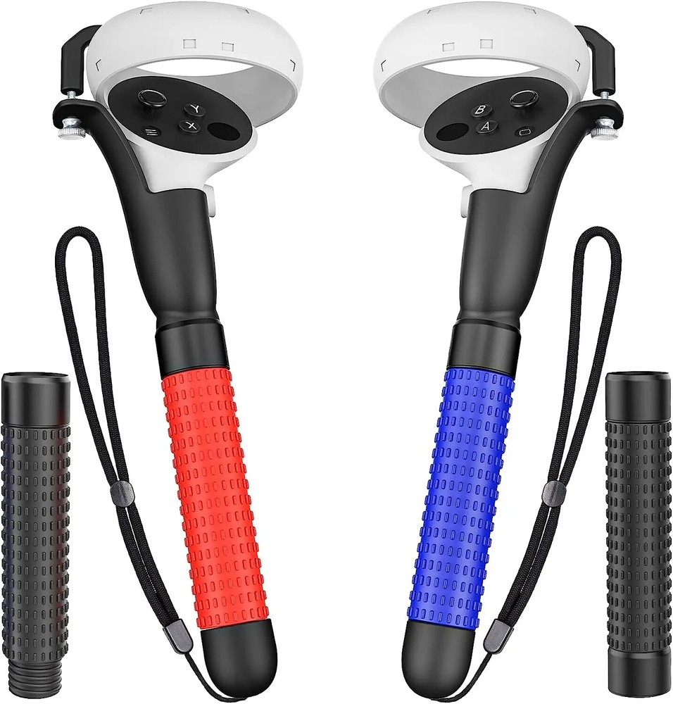 VR Game Handle Accessories for Quest 2 Controllers, Handles Extension Grips for