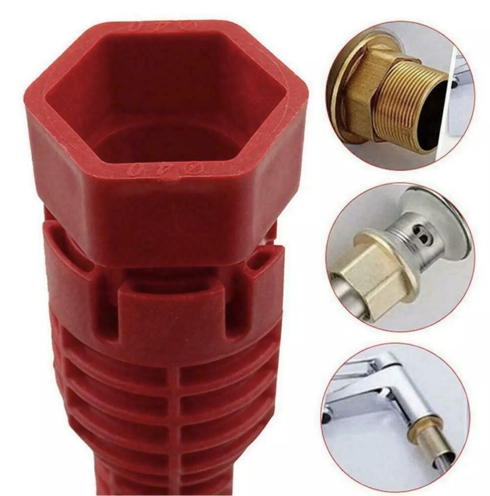 8 in 1 Multi-function Faucet Sink Installer Water Pipe Spanner Wrench.