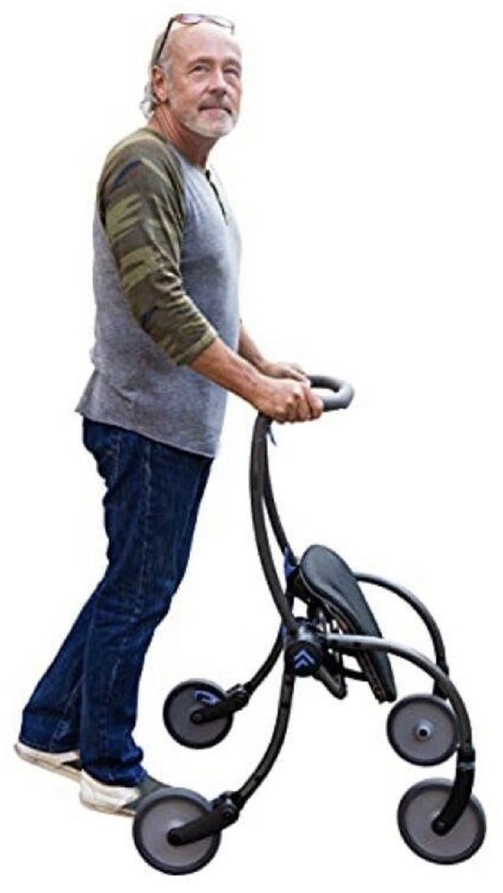 Foray Spring Rollator Easy Storage Unique Design Elderly Assist Walker
