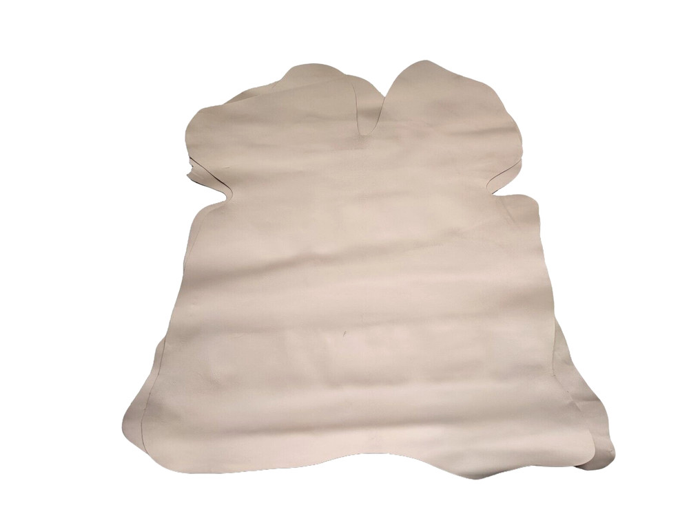 flesh-pink goatskin leather whole hide stiff