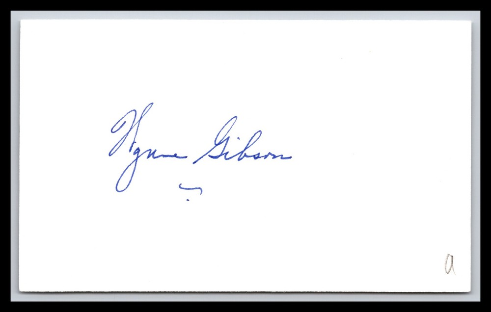 Wayne Gibson - Actress - 3x5 Card - Signed / Autograph (a)