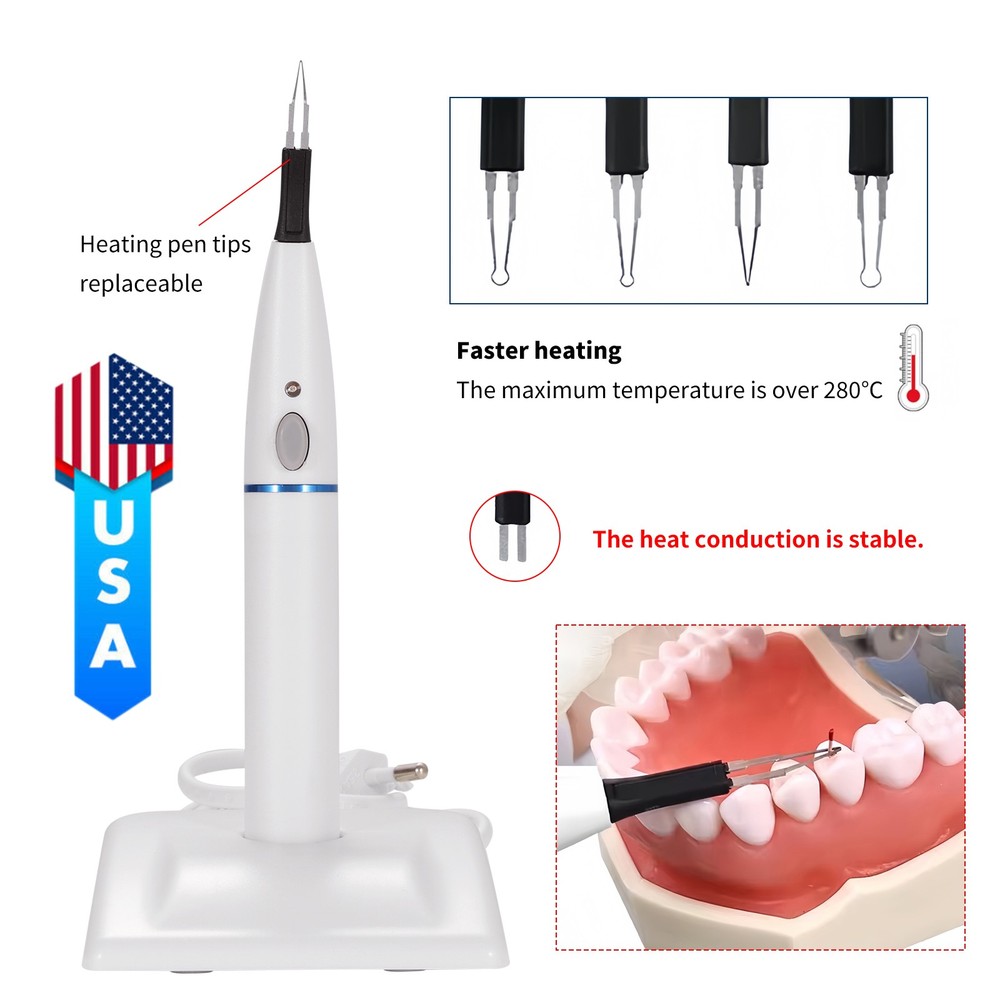 Dental Wireless Endo Obturation System Heated Pen/Gutta Percha Cutter with Tips