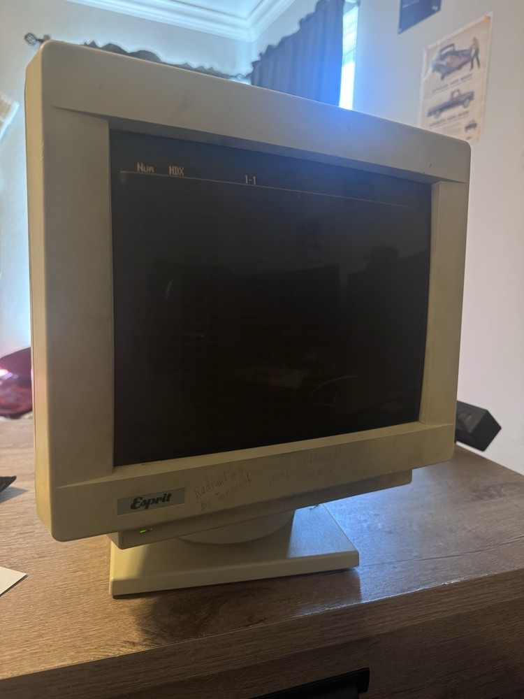 Vintage Esprit 5000 CRT Computer Terminal by Esprit Systems Inc.