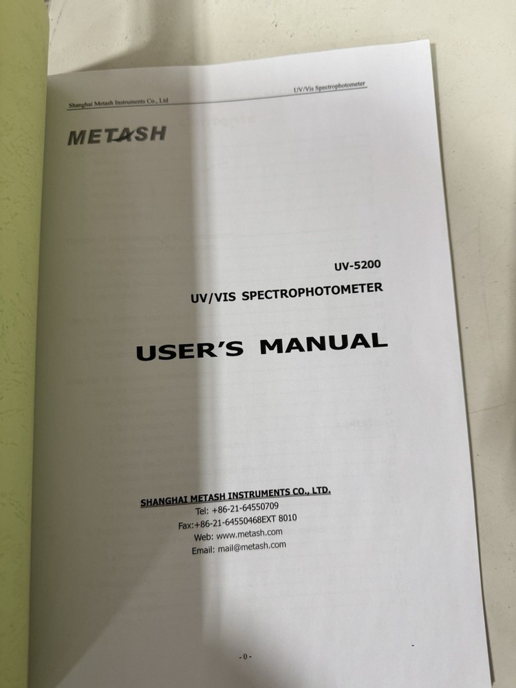 uv vis spectrophotometer UV-5200