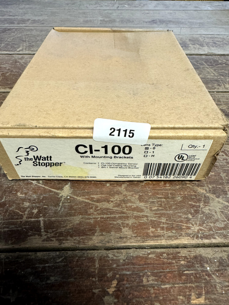 Watt Stopper CI-100 Occupancy Sensor w/ Mounting Brackets