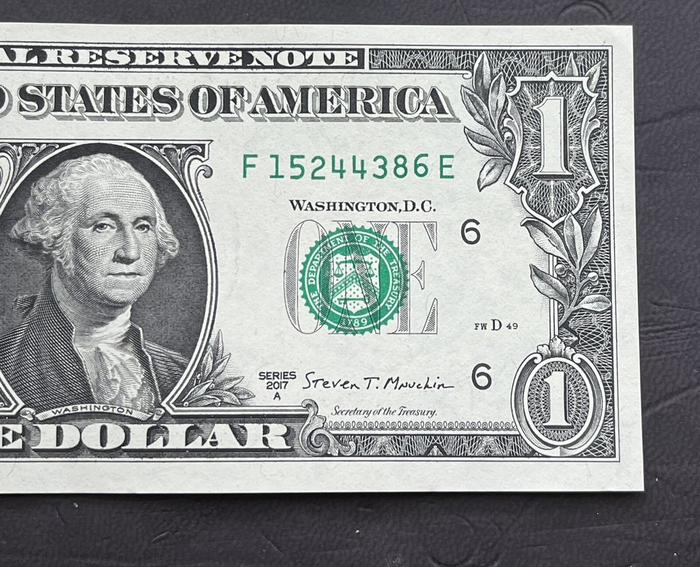 Lot Of Two 2017 Error Notes From The Same Run Gas Pump Digits/Miscut