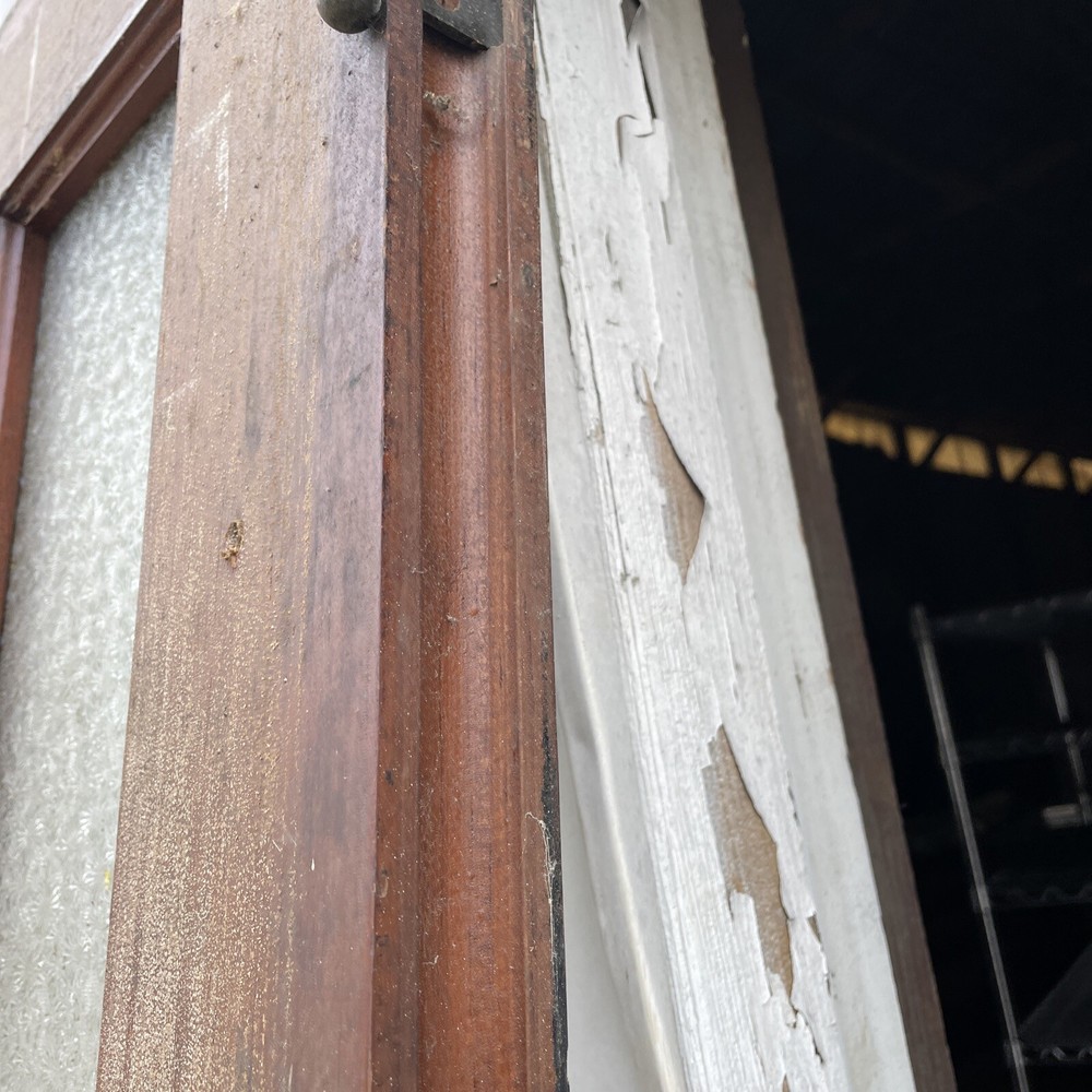 Yoho 12 antique Pine Gothic panel door 23.5 x 84.25