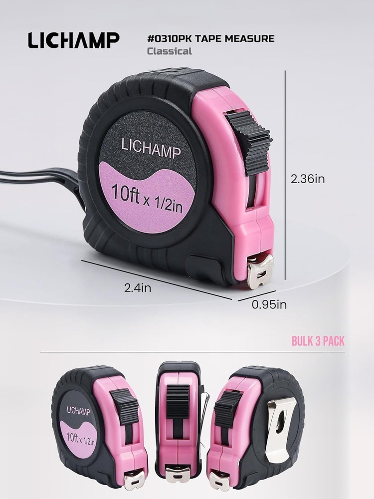 Small Tape Measure Pack Foot Fractions