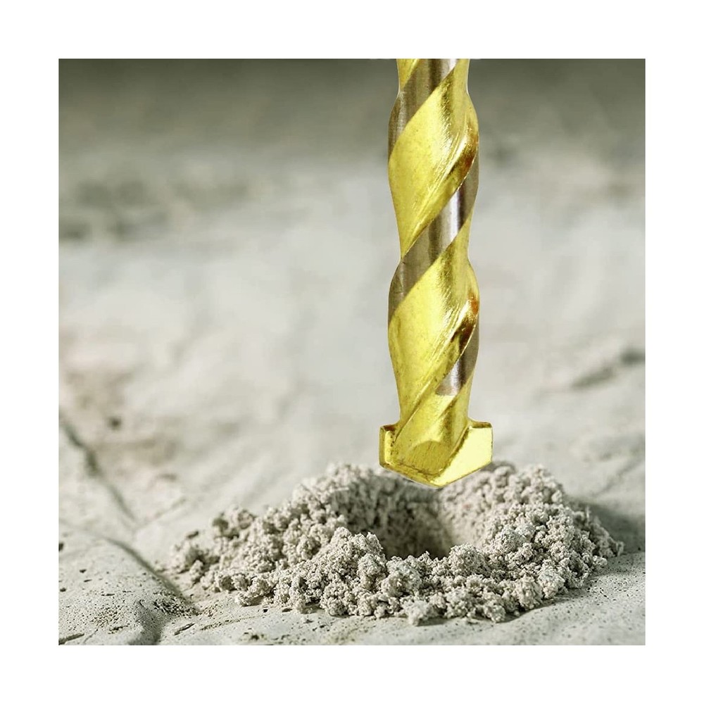 Masonry Drill Bit Set 5/16 in. Carbide Tip Golden Flute Drill Concr... Fast Ship