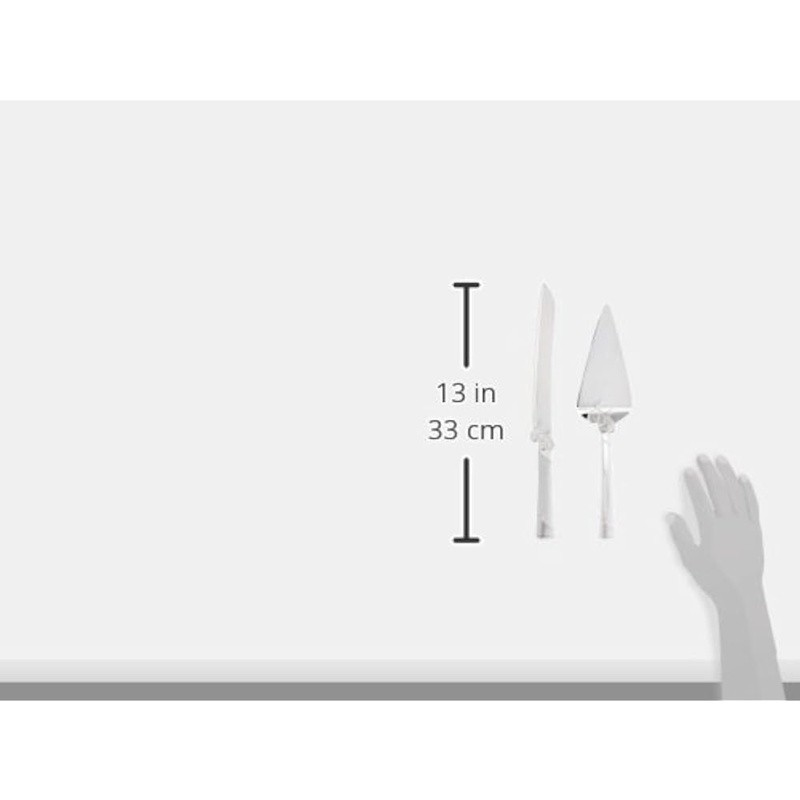True Love Dessert Set Cake Knife Server Romantic Wedding Gift Silverplate Hearts