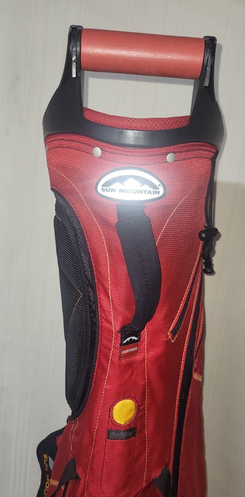 Sun Mountain Stand Carry Golf Bag 4-Way Divider, Red, & Black BROKEN STRAP