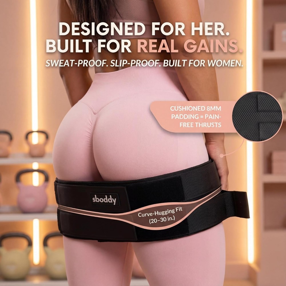 Hip Thrust Belt with Dual-Strap Design – Booty Builder for Heavy Dumbbells, Kett